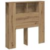 vidaXL Headboard Cabinet Artisan Oak 100x18.5x102.5 cm Engineered Wood
