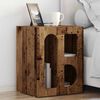 vidaXL Bedside Table Old Wood 40 x 35 x 50 cm Engineered Wood