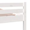vidaXL Bed Frame without Mattress White Solid Wood 100x200 cm