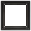 vidaXL Planter Black 40x40x40 cm Cold-rolled Steel