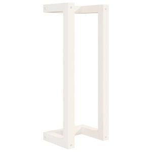 vidaXL Towel Rack White 23x18x60 cm Solid Wood Pine
