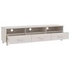 vidaXL TV Cabinet HAMAR White 158x40x40 cm Solid Wood Pine