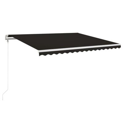 vidaXL Automatic Retractable Awning 450x350 cm Anthracite