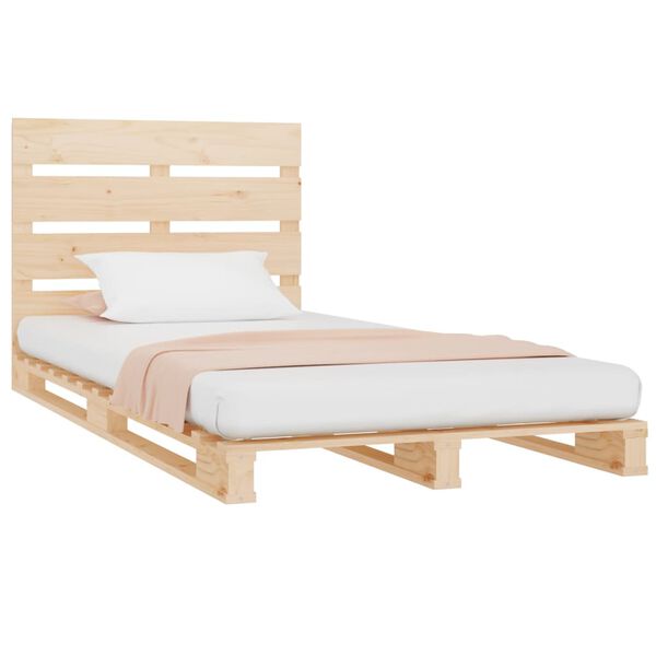 vidaXL Bed Frame without Mattress 100x200 cm Solid Wood Pine