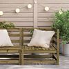 vidaXL Garden Sofa Corner 70x70x67 cm Impregnated Wood Pine