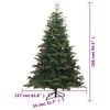 vidaXL Artificial Hinged Christmas Tree with Cones and Berries 240 cm