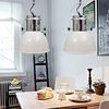 vidaXL Ceiling Lamp 2 pcs Height-adjustable Modern White Metal
