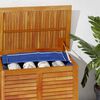 vidaXL Garden Storage Box with Louver 150x50x56 cm Solid Wood Acacia
