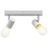 vidaXL Ceiling Spotlight White 26 x 6.5 x 11.5 cm Metal