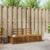 vidaXL Outdoor Sofa Set 2 Piece Natural 182.5 x 63 x 73 cm