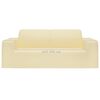vidaXL 2-Seater Stretch Couch Slipcover Cream Polyester Jersey