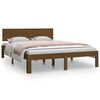 vidaXL Bed Frame without Mattress Honey Brown 150x200cm King Size