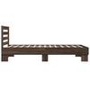 vidaXL Bed Frame without Mattress Brown Oak 100x200 cm