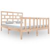 vidaXL Bed Frame without Mattress Solid Wood 120x200 cm (810077+814184)