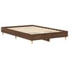 vidaXL Bed Frame No Mattress Brown Oak 120x190 cm Small Double Engineered Wood
