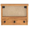 vidaXL Wall-mounted Coat Rack SANDNES 45x12x35 cm Solid Wood Pine