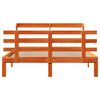 vidaXL Bed Frame with Headboard without Mattress Wax Brown 140x200 cm