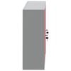 vidaXL Tool Cabinet with Shelf with Lock Red and Grey 100 x 20 x 55 cm