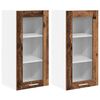 vidaXL Hanging Cabinet 2 pcs Old Wood 40 x 31 x 80 cm Engineered Wood