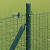 vidaXL Fence Post Green 50 x 0.8 m (25 x 25 mm mesh) Steel and PVC