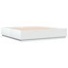 vidaXL Bed Frame with LED without Mattress White 200x200 cm