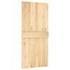 vidaXL Sliding Door with Hardware Set 95x210 cm Solid Wood Pine