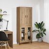 vidaXL Highboard 2 pcs Artisan Oak Engineered Wood