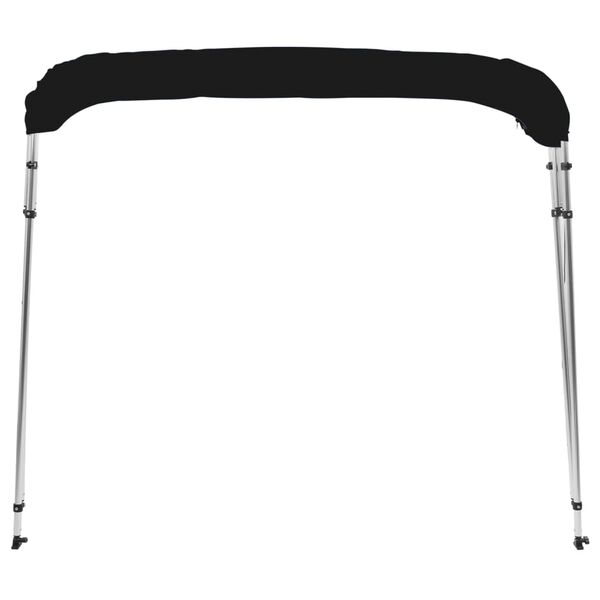 vidaXL 4-bow Bimini Top Black 243x196x137 cm