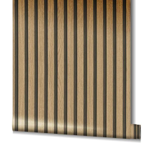 Noordwand Wallpaper Botanica Wooden Slats Brown and Oak