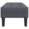 vidaXL Bench Dark grey 113 x 57 x 39 cm Velvet