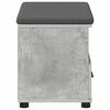 vidaXL Hall Bench with Cushion Concrete Grey 60 x 38 x 46 cm