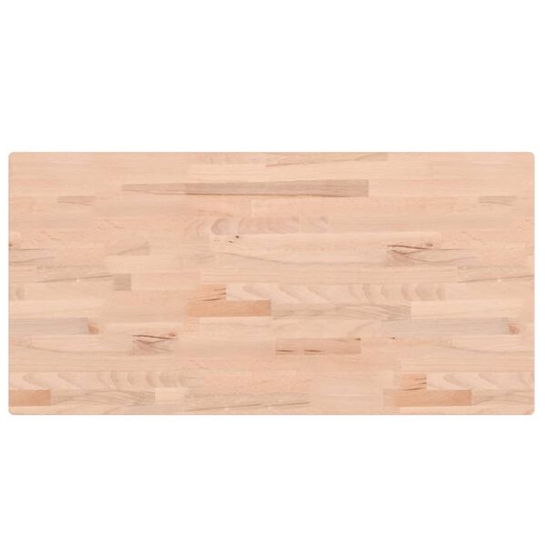 vidaXL Bathroom Countertop 100x50x4 cm Solid Wood Beech