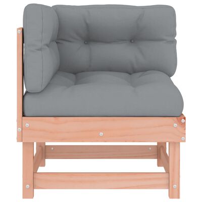 vidaXL Corner Sofas with Cushions 2 pcs Solid Wood Douglas