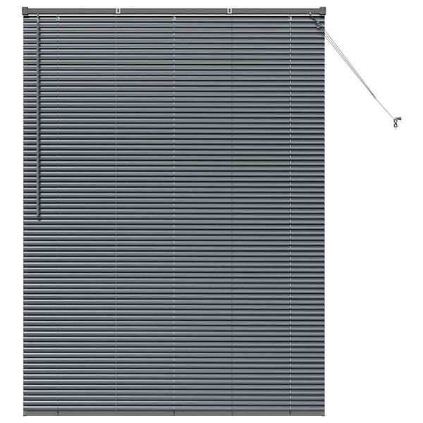 vidaXL Venetian Blinds Manual Dark Grey 175 x 130 cm Aluminium
