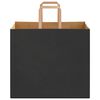 vidaXL Paper Bags 250 pcs with Handles Black 32x22x28 cm