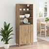 vidaXL Highboard Artisan Oak 69.5 x 32.5 x 180 cm Engineered Wood