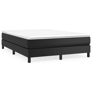 vidaXL Box Spring Bed Frame Black Double Faux Leather (UK/IE/FI/NO only)