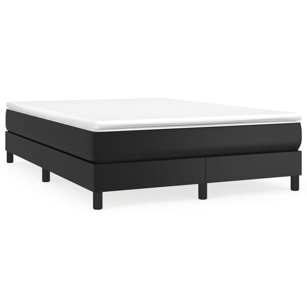 vidaXL Box Spring Bed Frame Black Double Faux Leather (UK/IE/FI/NO only)
