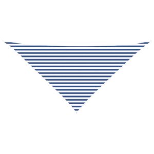 vidaXL Sun Shade Sail Blue and White 4 x 4 x 5.8 m