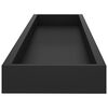 vidaXL Loggia Wall Shelves 4 pcs Black 80x15x4 cm MDF
