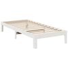 vidaXL Bed Frame without Mattress White 80x200 cm Solid Wood Pine