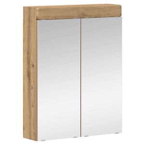 vidaXL Bathroom Mirror Cabinet TULUM Artisan Oak 60 x 16.5 x 78 cm