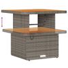vidaXL Garden Dining Set Grey Poly Rattan