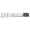vidaXL Rabbit Cage Anthracite 504.5x80.5x71 cm Galvanised Steel