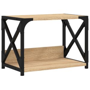 vidaXL Printer Stand 2-Tier Sonoma Oak 44x26x31.5 cm Engineered Wood