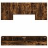 vidaXL 5 Piece TV Wall Units Smoked Oak Engineered Wood
