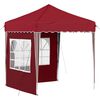 vidaXL Pop-up Party Tent Burgundy 195 x 195 x 245 cm