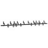 vidaXL Sliding Door Hardware Kit 305 cm Steel Black
