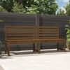 vidaXL Garden Bench Honey Brown 201.5 cm Solid Wood Pine