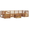 vidaXL Sofa Sets 8 pcs Natural Solid Acacia Wood